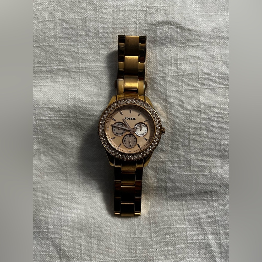 Rose Gold Fossil Watch